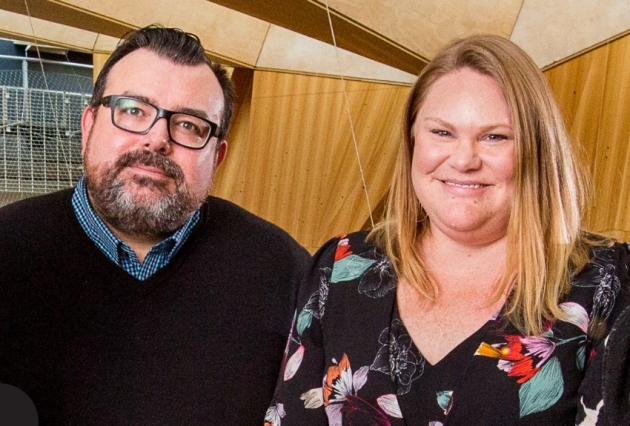 SANE Deputy CEO Dr Michelle Blanchard and Dr Chris Groot, lecturer and director of the Mental Illness Stigma Lab at the School of Psychological Sciences, University of Melbourne